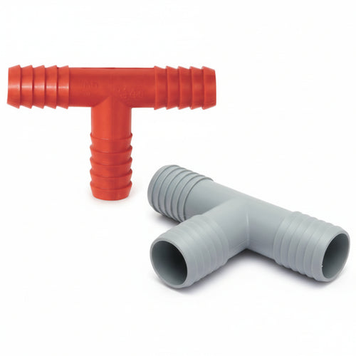 Raccordi Portagomma T In Plastica- - Ø Mm.12 - 10 Pezzi