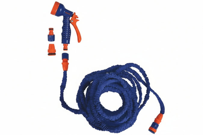 Tubo Estensibile Cobra Con Idropistola E Raccordi Mt. 2,5/7,5 Il Campo