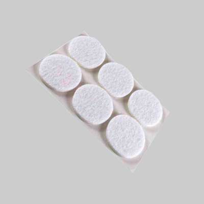 Feltrini Tondi Ø 16 Mm - Bianco - Blister 15 Pezzi