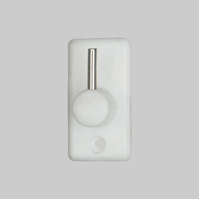 Gancio Per Bris-Bris In Plastica/Acciaio Bianco - 100 Pezzi