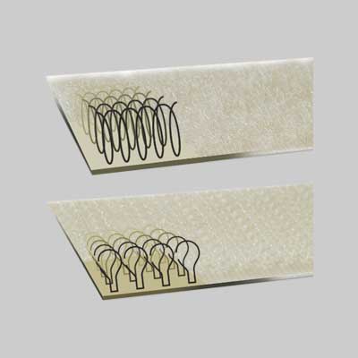 Nastro A Strappo 20 Mm - 25 Mt Asola Adesiva + 25 Mt Gancio