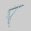 Reggimensola Grande Portata 395X245 Mm - Portata Coppia Max 215 Kg