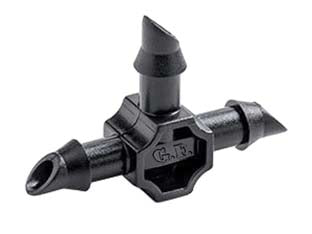 Raccordo Innesto T Per Tubo Capillare Da Mm.4X6- - In Blister Da Pz.10 - 80006282 - 5 Blister Gf