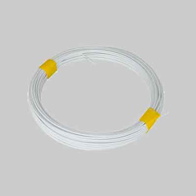 Cavetto Stendibiancheria Plastificato Bianco Ø 2,1/2,8 Mm X 20 Mt - Cavatorta