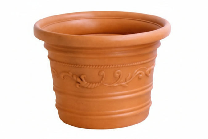 Vaso In Plastica Festonato Doppio Bordo Ø Cm.50X38 H.