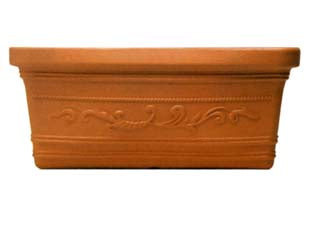 Fioriera In Plastica Festonata Doppio Bordo Cm.80X39X34 H.