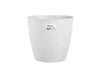 Vaso Natural Bianco Ø Cm. 19- - Cm. 19X17.5H. - Lt.3 - 4 Pezzi Stefanplast