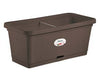 Fioriera Natural Moka Con Riserva D'Acqua Cm. 80 Cm. 80X40X34H Lt. 66 Stefanplast