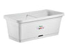 Fioriera Natural Bianca Con Riserva D'Acqua Cm. 80 Cm.80 Lt.66 Stefanplast