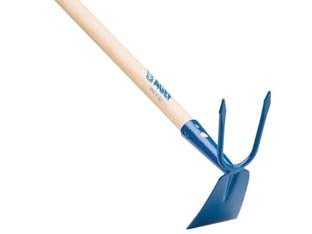 Zappino Quadro Bidente Con Manico In Legno Agef