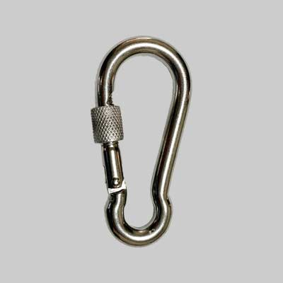 Moschettone Con Ghiera Inox 100 Mm