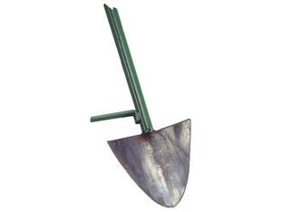 Vanga Forgiata Con Manico Ferro Sx Cm.24X24/145H. Attacco Ø Mm.35 Il Campo