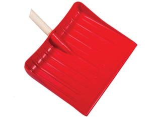 Pala In Polipropilene Per Neve E Granaglie Rossa- - Cm.45X38H, Gr.900 - 2 Pezzi