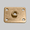Piastra Con Dado Saldato M12 - 50X60X3 Mm