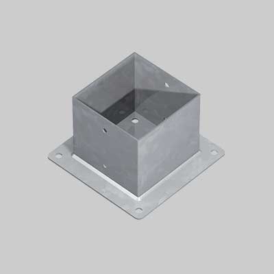 Supporto A Pavimento Per Travi Tg20 Mm 101X101X150H - Base 180 Mm - Tecfi