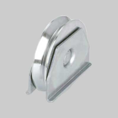 Ruota Con Supporto Laterale Per Cancelli Gola Y 120 Mm