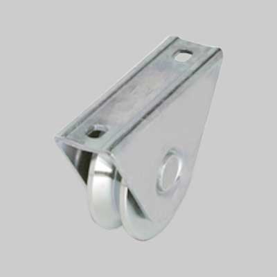 Ruota Con Supporto Esterno Per Cancelli Gola Y 80 Mm