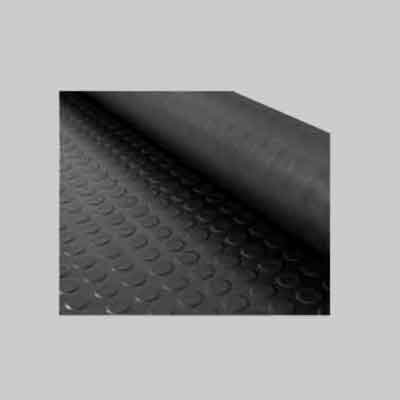 Tappeto Bollato In Pvc Ideal Star H.Cm 100X20 Mt - Spess. Mm 1 - Colore Nero - 20 Mq- Ideal Star