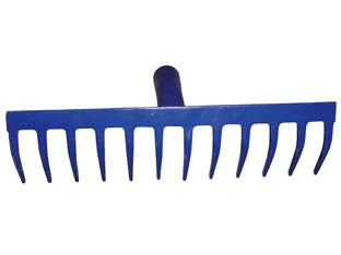 Rastrello In Acciaio Verniciato Spessore Mm.5,2- - 16 Denti - 2 Pezzi Il Campo