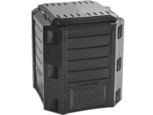 Compostiera Da Giardino Compogreen Per Rifiuti Organici Lt.380 Lt.380 Cm.72X72X83H. Peso Kg.6,6 Il Campo