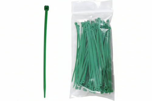 Fascette Nylon Verdi In Confezione Pezzi 100- - Mm.3,5X140 - 1 Busta T-Rex