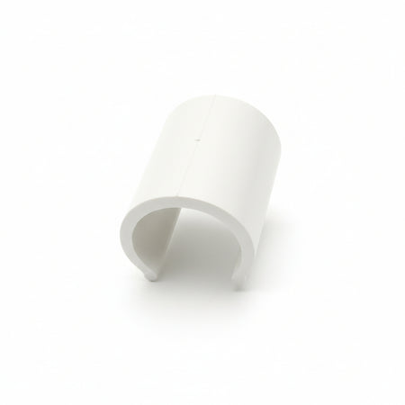 Clips Pvc Bianco Per Serre Pz.100- - Per Tubi Da Ø Mm.20 - 1 Confezione