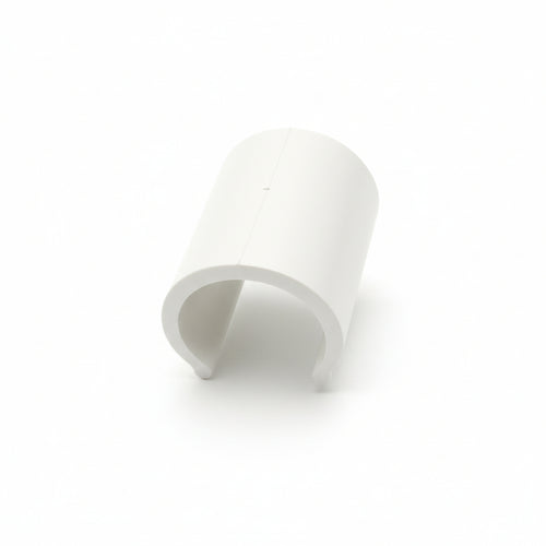 Clips Pvc Bianco Per Serre Pz.100- - Per Tubi Da Ø Mm.20 - 1 Confezione