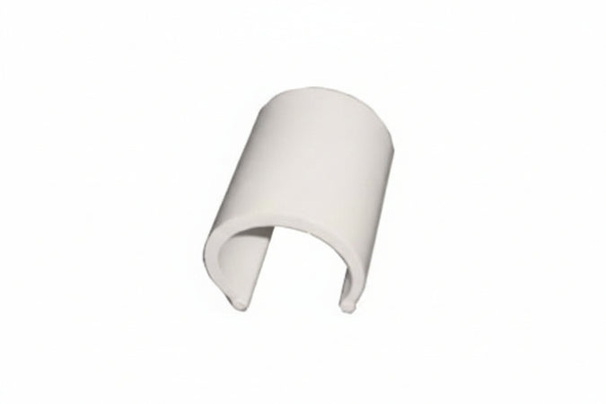 Clips Pvc Bianco Per Serre Pz.100- - Per Tubi Da Ø Mm.25 - 1 Confezione