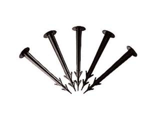 Chiodo Ferma Telo In Nylon E Fibra Di Vetro Nero- - Mm.110 - Testa Mm.25 - Conf. Pz.20 - 5 Busta T-Rex