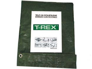 Telo Occhiellato Bordato Con Angoli Rinforzati 85 Gr. Hobby Mt.4X5 Gr.85 Al Mq. Colore Verde/Blu Trex