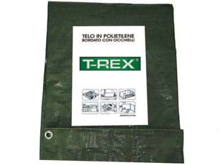 Telo Occhiellato Bordato Con Angoli Rinforzati 100 Gr. Normale Mt.3X4 Gr.100 Al Mq. Colore Verde/Blu Trex