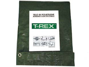 Telo Occhiellato Bordato Con Angoli Rinforzati 200 Gr. Pesante Mt.8X12 Gr.200 Al Mq. Colore Verde/Blu Trex