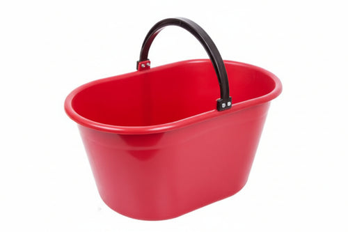 Cesta Ovale Per Raccolta Manico Plastica Lt.20- - Capacitãe Lt.20, Cm.54X34X23H. - 5 Pezzi