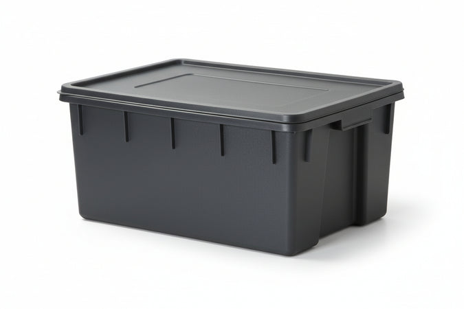 Mastelloni Rettangolari Neri Lt.180 Cm.80X60X48H. Ics