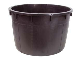 Mastelloni Tondi Senza Manici Neri Lt.210 Ø Cm.80X54H. Ics