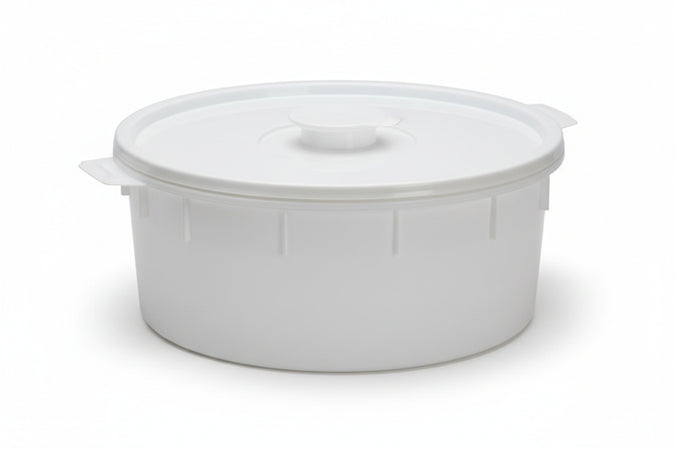 Mastelloni Sottospina Con Manici Tondi Bianchi Lt.80 Ø Cm.65X32H. Ics