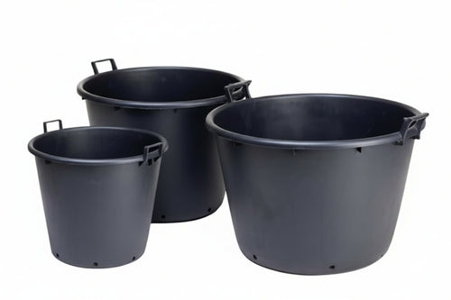 Mastelloni Tondi 2 Manici Con Fori Per Vivaio Lt.90 Ø Cm.60X48H. Ics