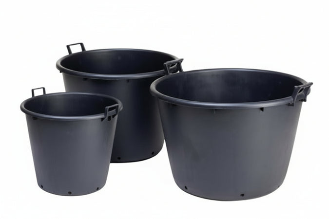 Mastelloni Tondi 2 Manici Con Fori Per Vivaio Lt.90 Ø Cm.60X48H. Ics