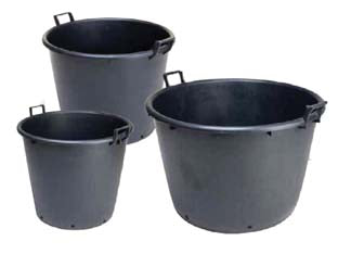 Mastelloni Tondi 2 Manici Con Fori Per Vivaio Lt.130 Ø Cm.70X51H. Ics