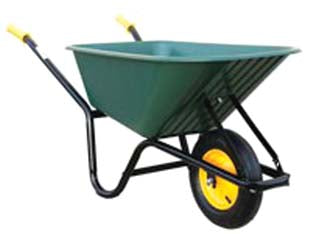 Carriola Vespa Telaio In Acciaio Vasca Plastica Lt.85