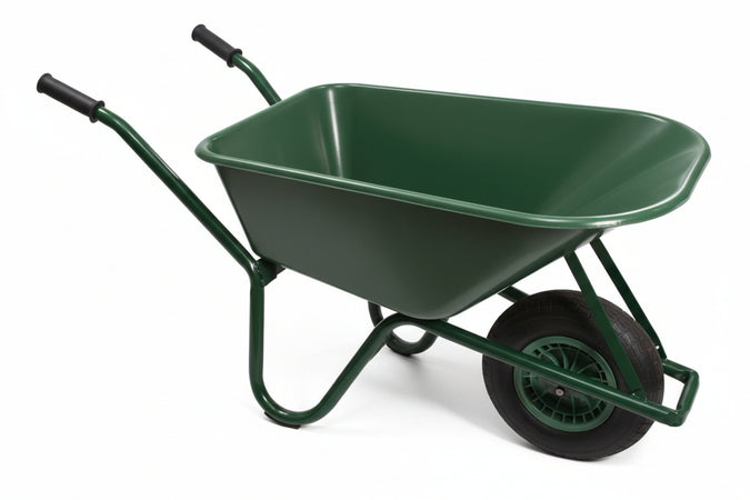 Carriola Per Agricoltura Telaio In Acciaio Vasca Plastica Lt.100 Il Campo
