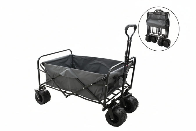 Carrello Pieghevole Portatile Estendibile Multiuso Aperto Cm.90X60X78/97H. Chiuso Cm.62X17X80H. Il Campo