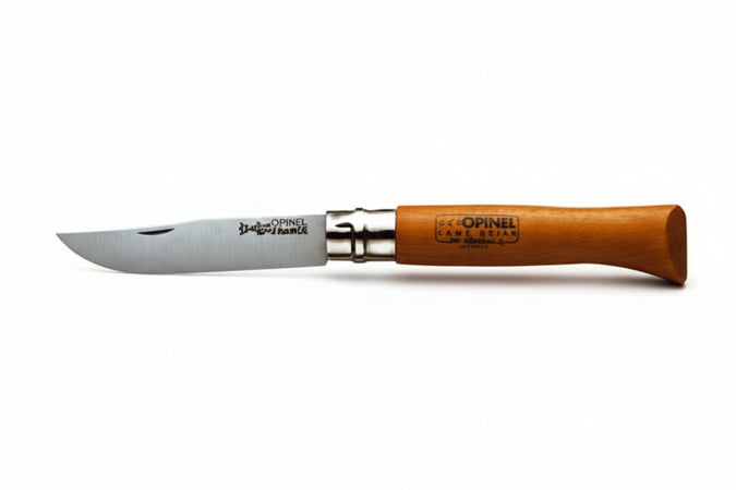 Coltelli Opinel Tradizione Con Virobloc- - N°07 Lama Da Cm.8 - 3 Pezzi Opinel