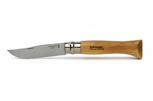 Coltelli Opinel Inox Tradizione Con Virobloc- - N°07 Lama Da Cm.8 - 3 Pezzi Opinel