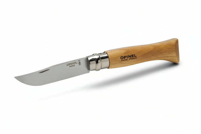 Coltelli Opinel Inox Tradizione Con Virobloc- - N°08 Lama Da Cm.85 - 3 Pezzi Opinel