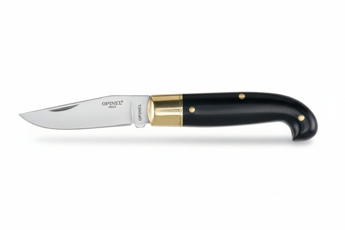 Coltello Zuavo Lama In Acciaio Inox Con Manico Finto Corno Cm.14,5 23145 Ausonia