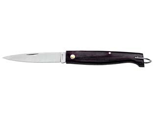 Coltello Pattada Lama In Acciaio Inox Manico In Legno Con Molla Cm.18 23011 Ausonia