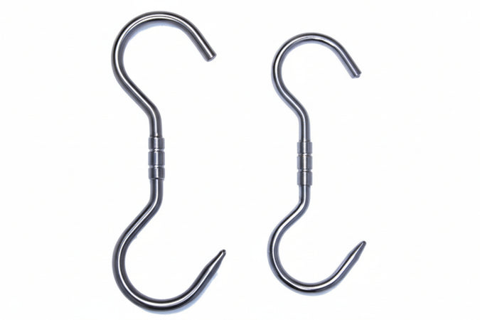 Gancio Inox Da Macellaio Girevole- - Ø Mm.10X240 - 10 Pezzi