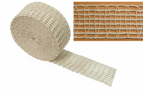 Rete Elastica Per Stagionatura Insaccati Trama Singola- - Ø Mm.85 Maglia A 12 Quadri - 50 Mt