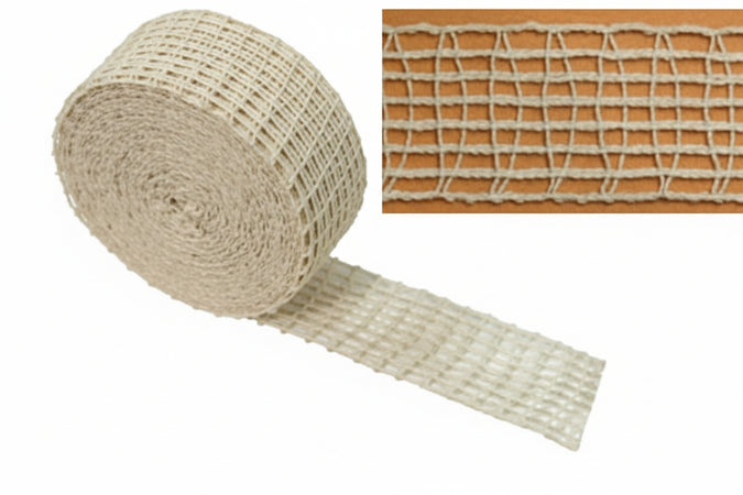 Rete Elastica Per Stagionatura Insaccati Trama Singola- - Ø Mm.85 Maglia A 12 Quadri - 50 Mt